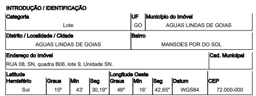 Terreno de 2100m² em Águas Lindas de Goiás (Goiás)