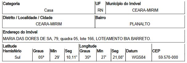 Casa de 53m² em Ceará-Mirim (Rio Grande do Norte)