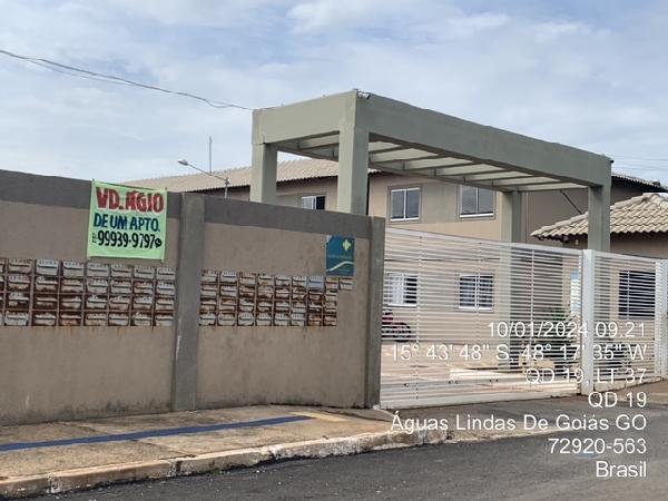 Apartamento de 47m² em Águas Lindas de Goiás